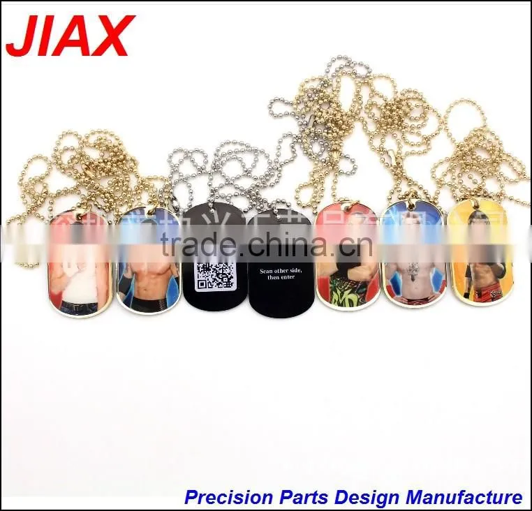 OEM ODM custom logo printed handbag metal name tags