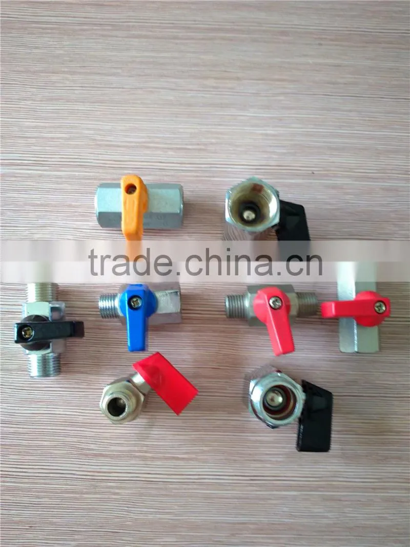 chrome plated brass small ball valve , good sealing valves , made in china's zhejiang province