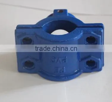 Ductile iron saddle for PE/PVC pipe maroc type