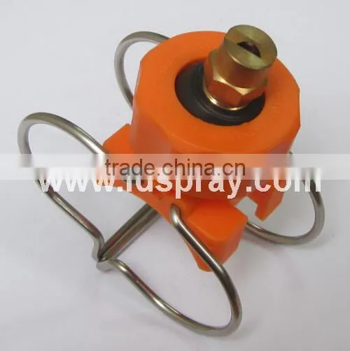 Adjustable ball double clamp clip quick-connect spray nozzles
