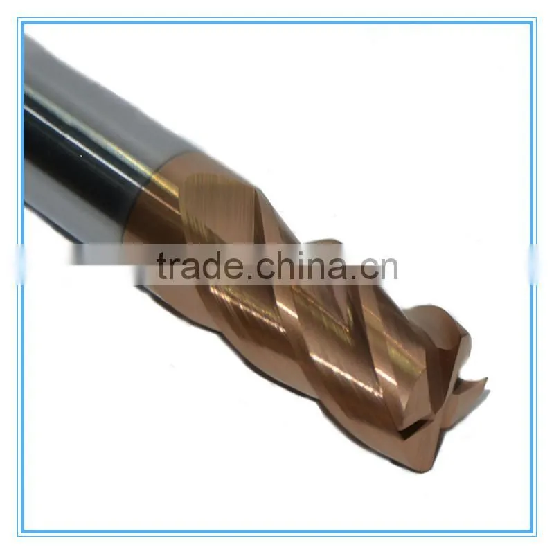 2/3/4/6 Flute Quality Cemented End Mill / Tungsten Carbide Milling Cutter