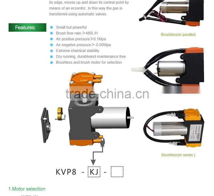 Kamoer Brushed 24V dc mini vacuum pump
