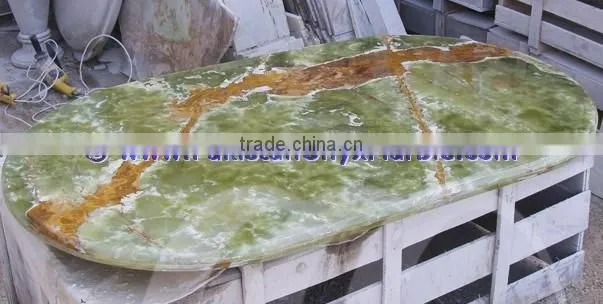 HOT SALE POPULAR DARK GREEN ONYX TABLE TOPS COLLECTION