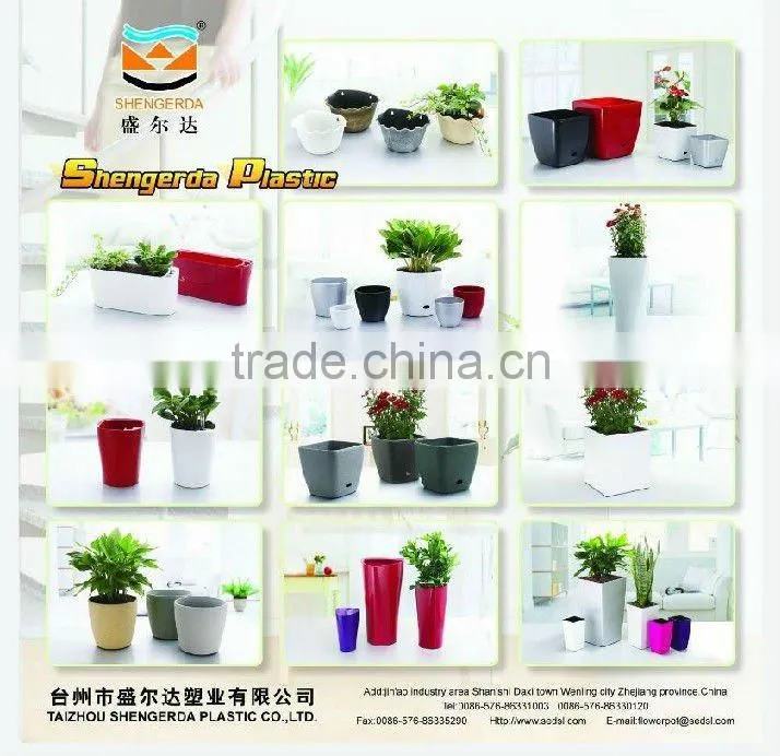 colorful plastic bucket & furniture garden nursery