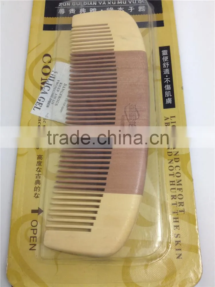100% Nature Nanmu Wooden Combs 13.7*4.5