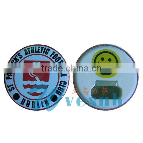Square Button Pin Badge