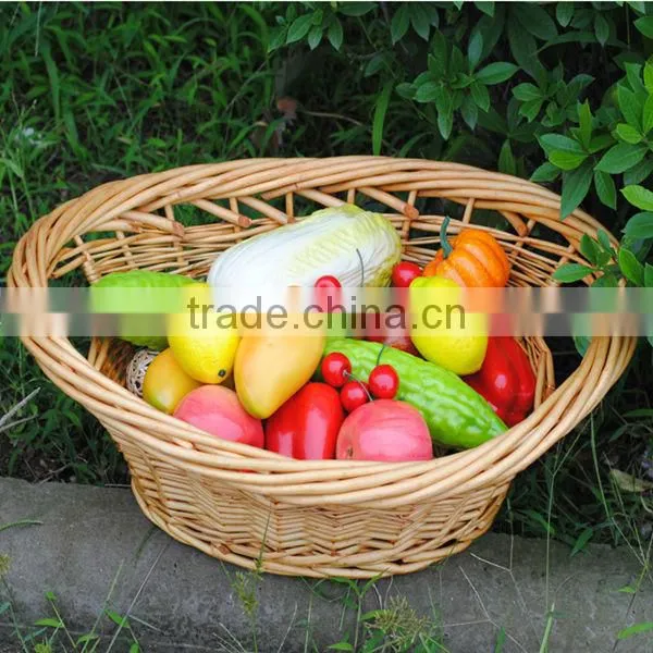 HOT NICE natural basket fruit packaging with handle