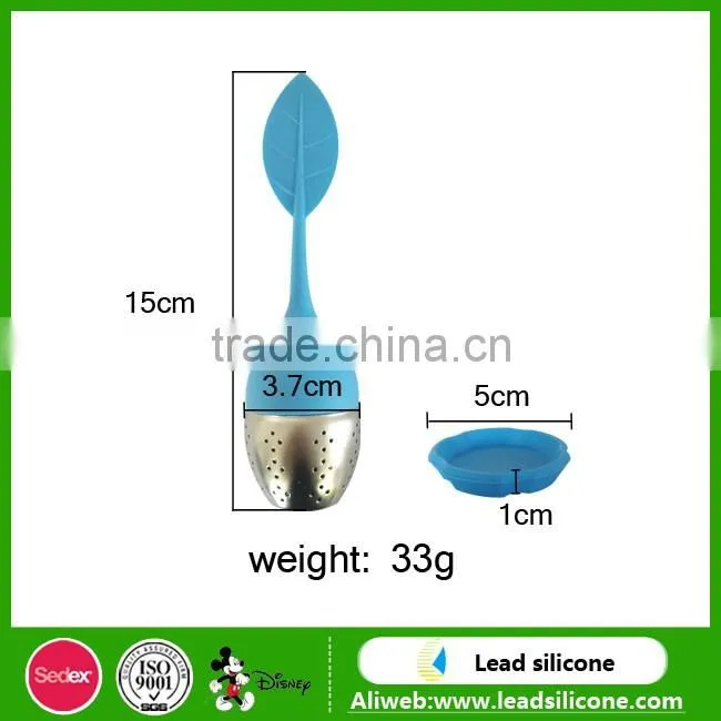 LFGB And FDA Certification Pear Shape Food Grade Silicone Tea Infusers