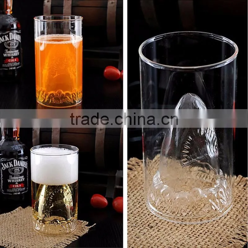 300ML New Sharks Cup Handmade Glass Beer Mug