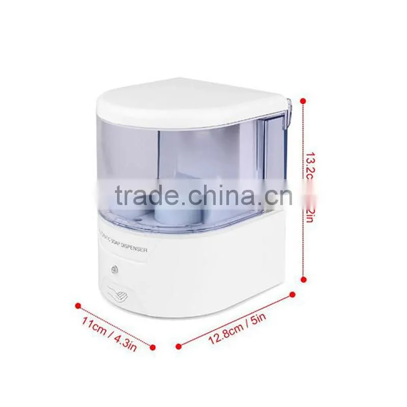 600ml Refillable wall mount automatic soap dispenser