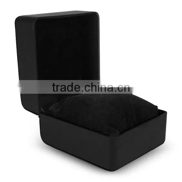 Luxury pu leather watch packaging box, custom logo leather watch box