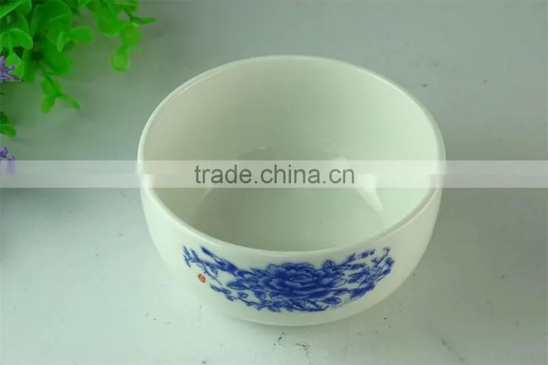 Porcelain dessert bowl with decal printed hotel dinner Ceramic Round Soup&Salad&Snack Bowl