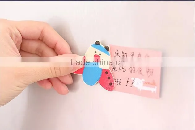 colorful wooden fridge magnets