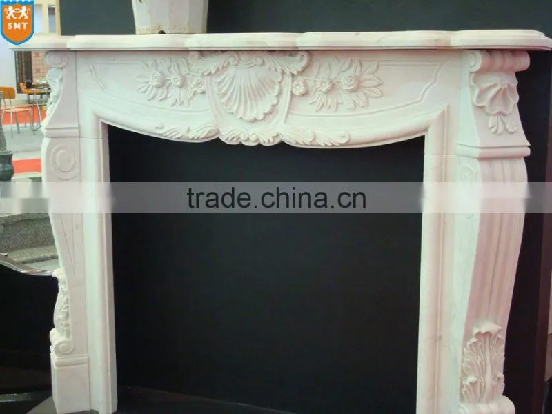 White Marble Fireplace