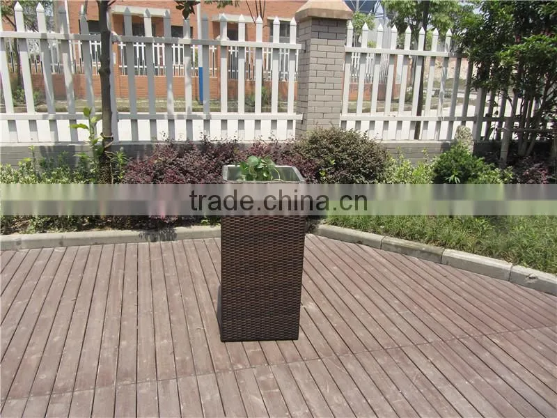 Outdoor 5 Pics Rattan Flowerpot Sets Garden Supplies