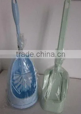 Plastic small & bule convenient Toilet brush holder