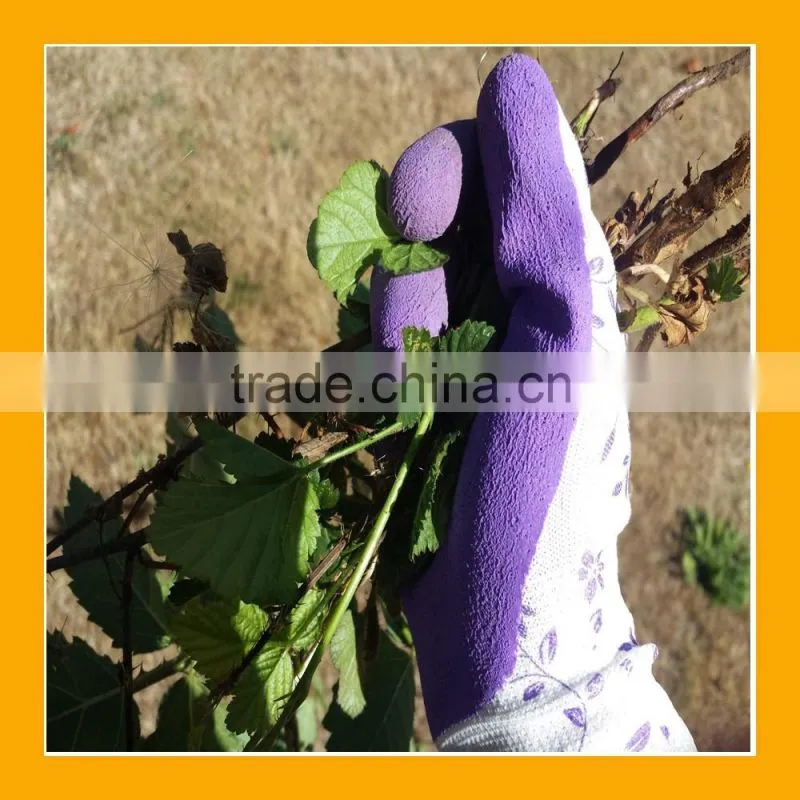 Light Weight Super Comfortable Soft Women Gardening Gloves Foam Latex Glove