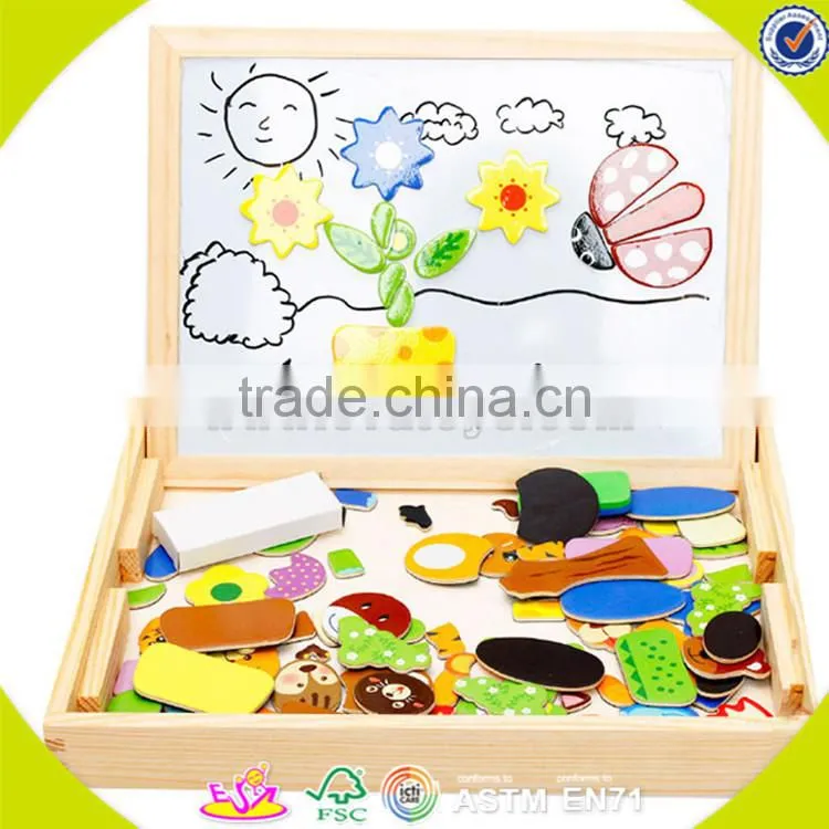 Wholesale teaching aid kids wooden sketchpad useful top quality kids wooden sketchpad W12B031