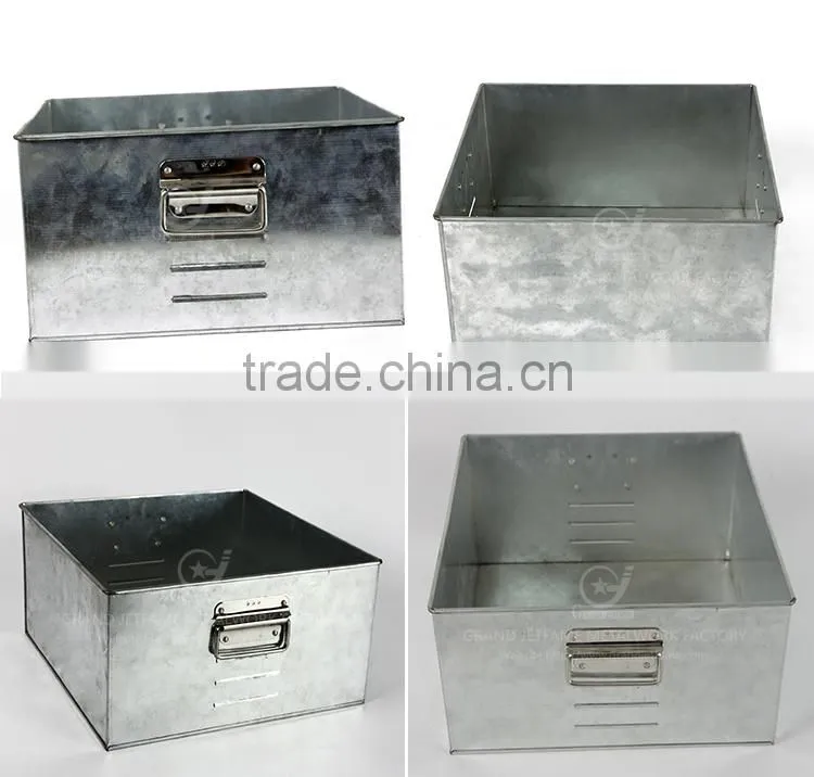 homeware galvanized vintage high quality metal coal bucket