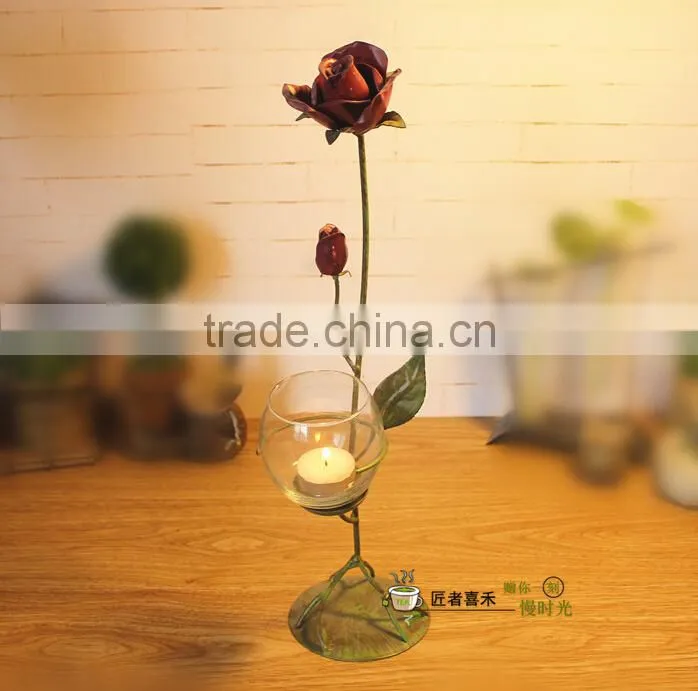 Classic Metal Candle Holder Hanging Lantern Rack For Home Holiday Decoration