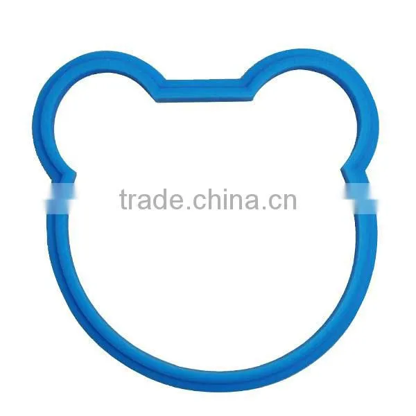 Hot selling heart shape silicone egg tart mold