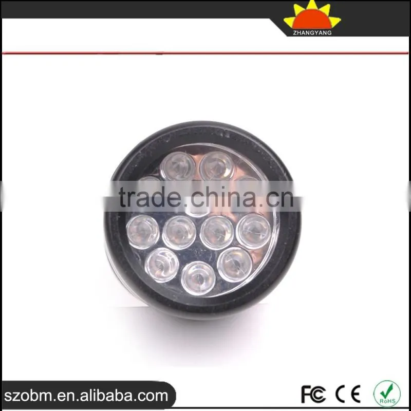 HOT sales 12 LED 395-400 nm UV Purple Light flashlight torch