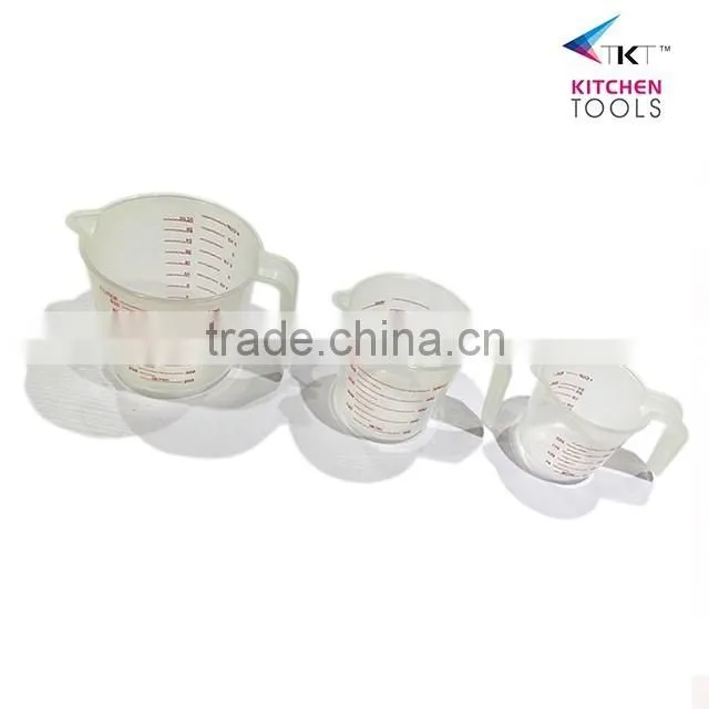 Cheap PP Plastic 1000ML/500ML/250ML Kitchen Measuring Cup, plastic measuring cup