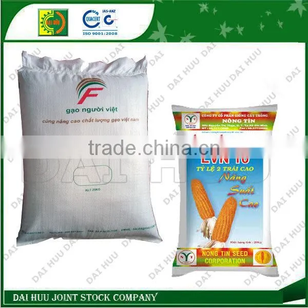 PP woven bag using for packaging rice, bean, wheat, corn