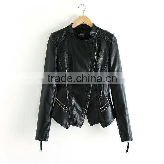 ALIKE pu jacket for women jacket wholesale fashion jacket