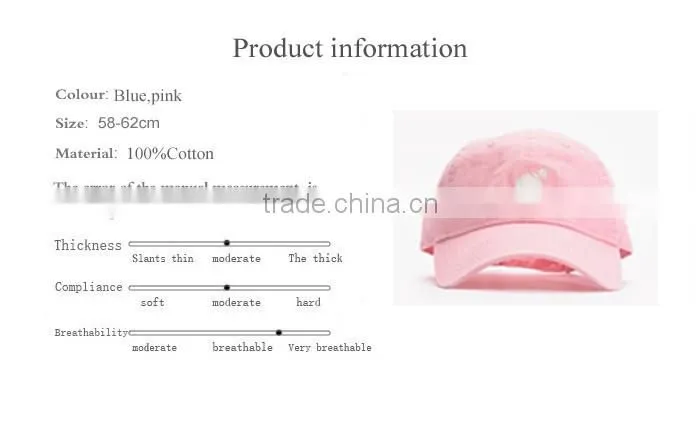 wholesale custom unstruckured baseball cap dad hats