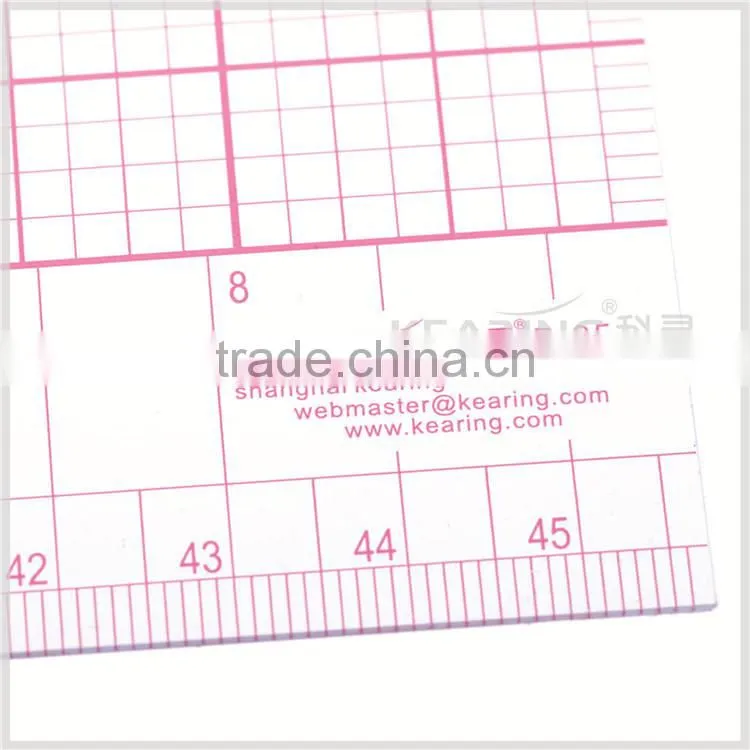 Kearing Chinese Manufacture Multi Use Pattern Grading Ruler Plastic Rulers with protractor B75