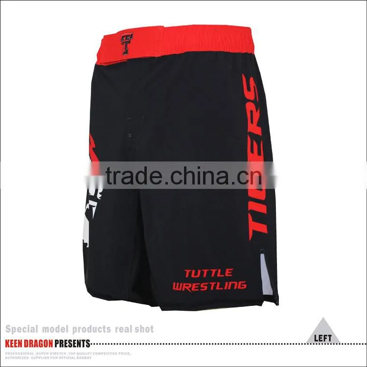 BJJ tiger print custom design mma shorts with heavy material