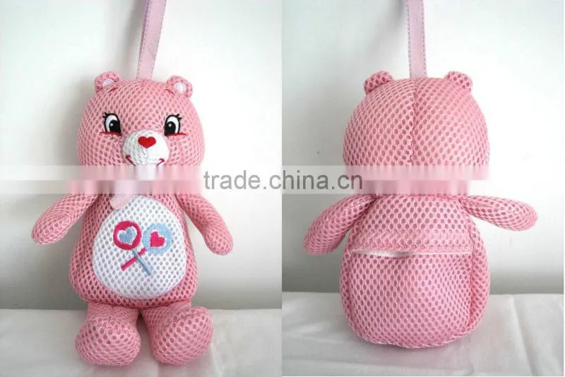 stuffed toy with candy bag
