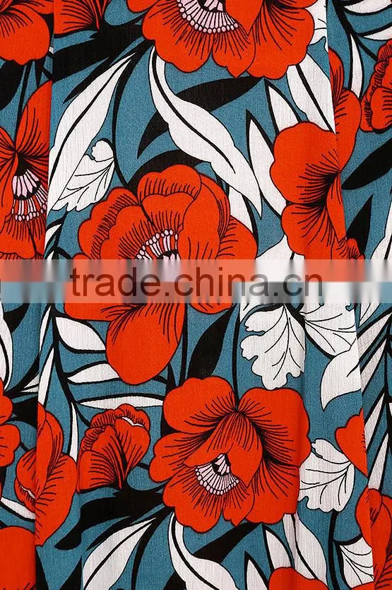 Hot sale beach dress floral printed two piece sexy maxi dress
