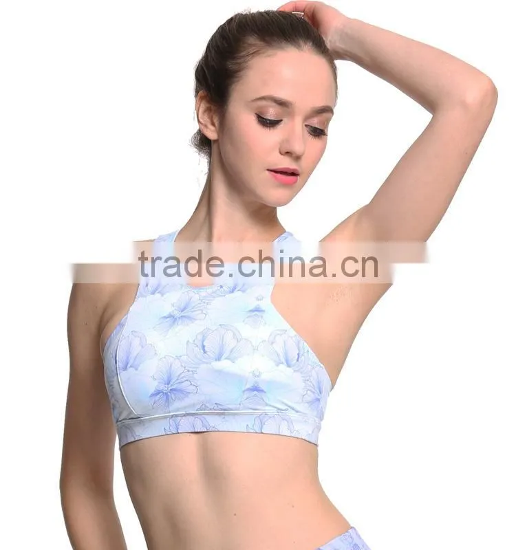 Factory Directly Custom Yoga Top Racerback Singlets Women Sport Crop Tops