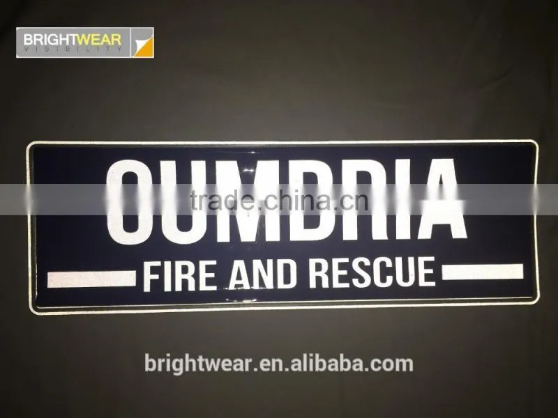 PVC relfective patch with different logo or letter or printing