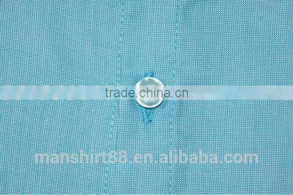 high quality contrast color half sleeve men dress shirt