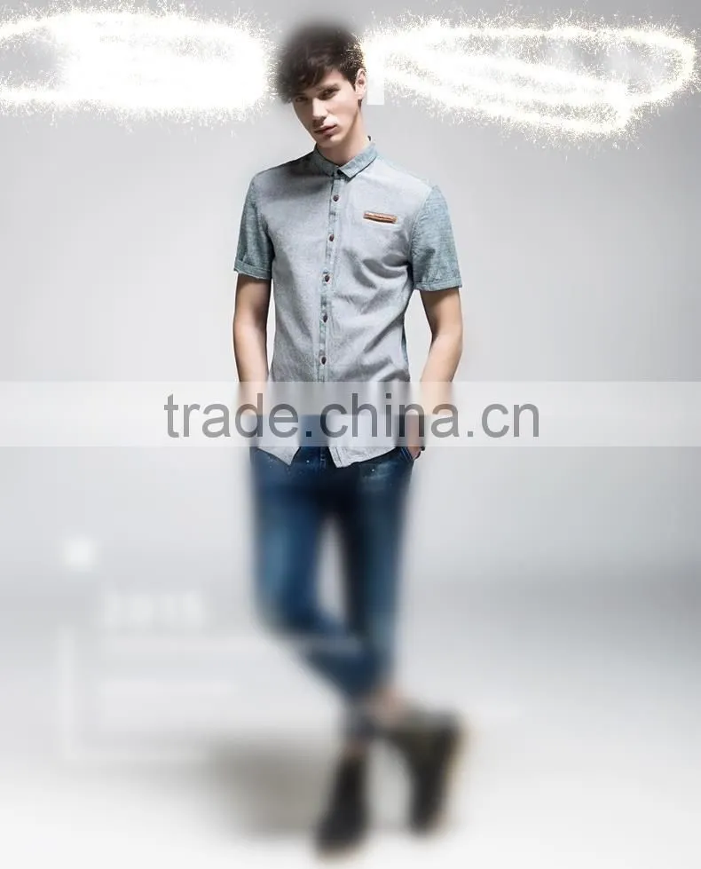 2015 Hot sale hign quality cotton latest shirt designs for men