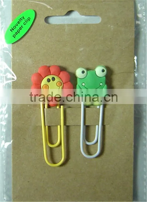 Specialized Manufacturer Non-toxic Cutom Logo PVC Head Paper Clip