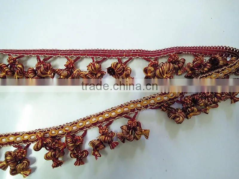 30cm High Quality wholesale CVC tassel fringe for curtain