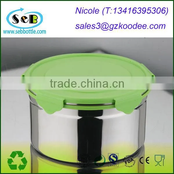 2014 hot selling!!! High-Quality+Eco-friendly+Promotional gift stainless steel lunch box for kids food container