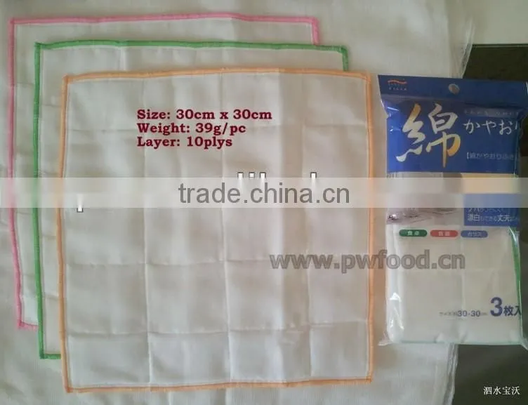 100% Cotton Baby Face Towel Cotton Gauze Towel Kitchen Cheesecloth