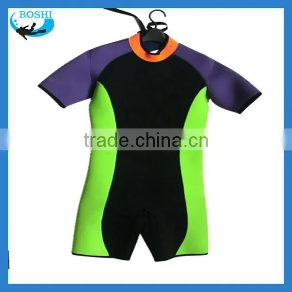 Children 3mm Neoprene surf suit without sleeves mens 2014 fashion design suits