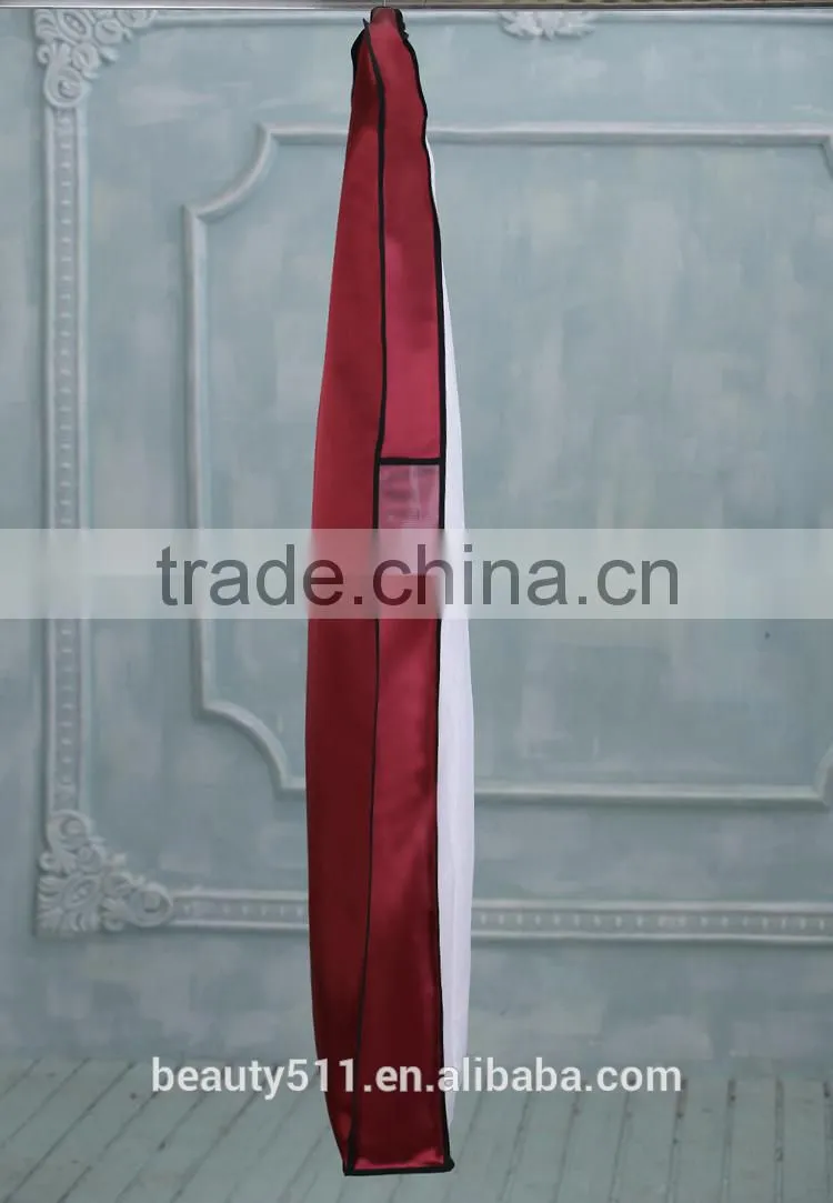 China wholesale Long luxuriant wedding dress cover garment bag WB04