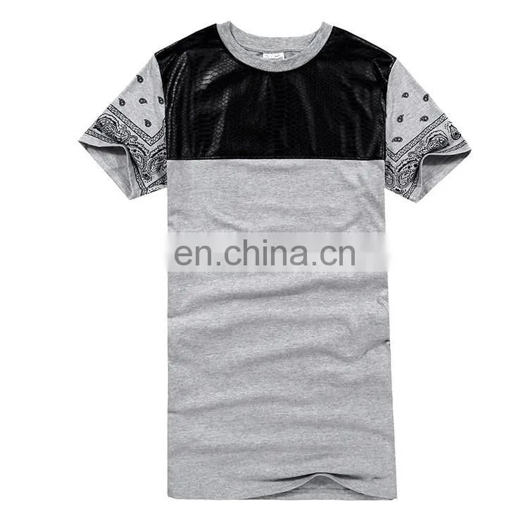 Custom men's long t shirts 6003