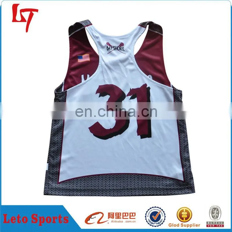 women's reversible lacrosse top polyester lacrosse tank top pinnies college lacrosse pinnies jersye