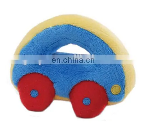 Eco-friendly materails OEM kids toy car shape baby rattle toys