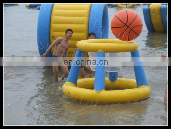 PVC inflatable water park game saturn water globe inflatable climb wall