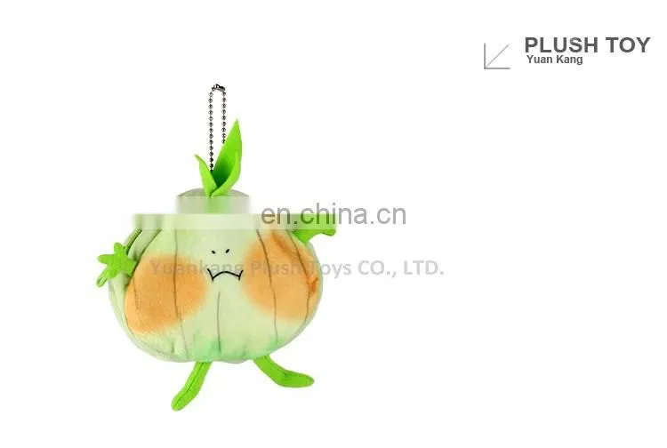 Cartoon vegetable series plush pocket money bag for kids