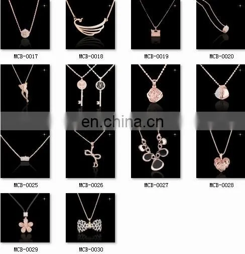 wholesale necklace/rhinestone necklace/metal necklace MCB-0015